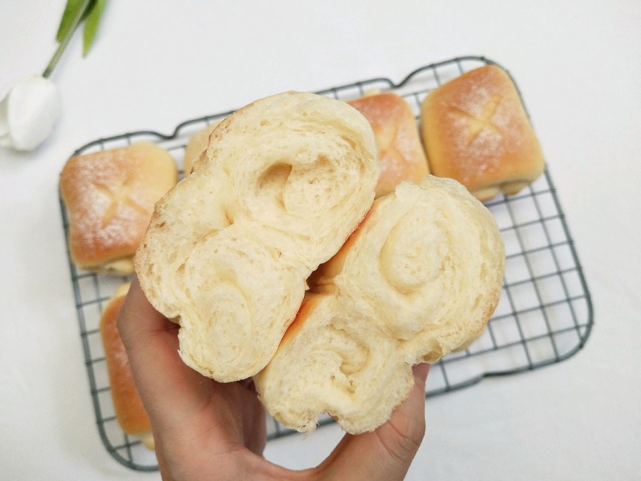 日式牛奶面包卷