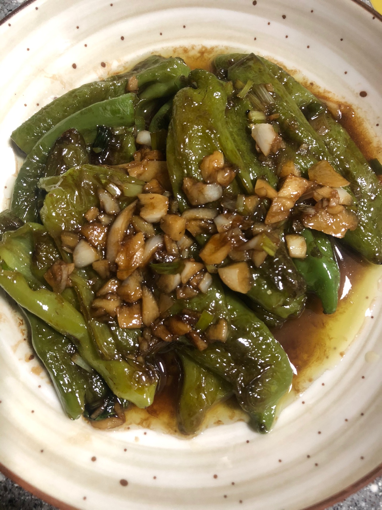 肉都不换的虎皮青椒