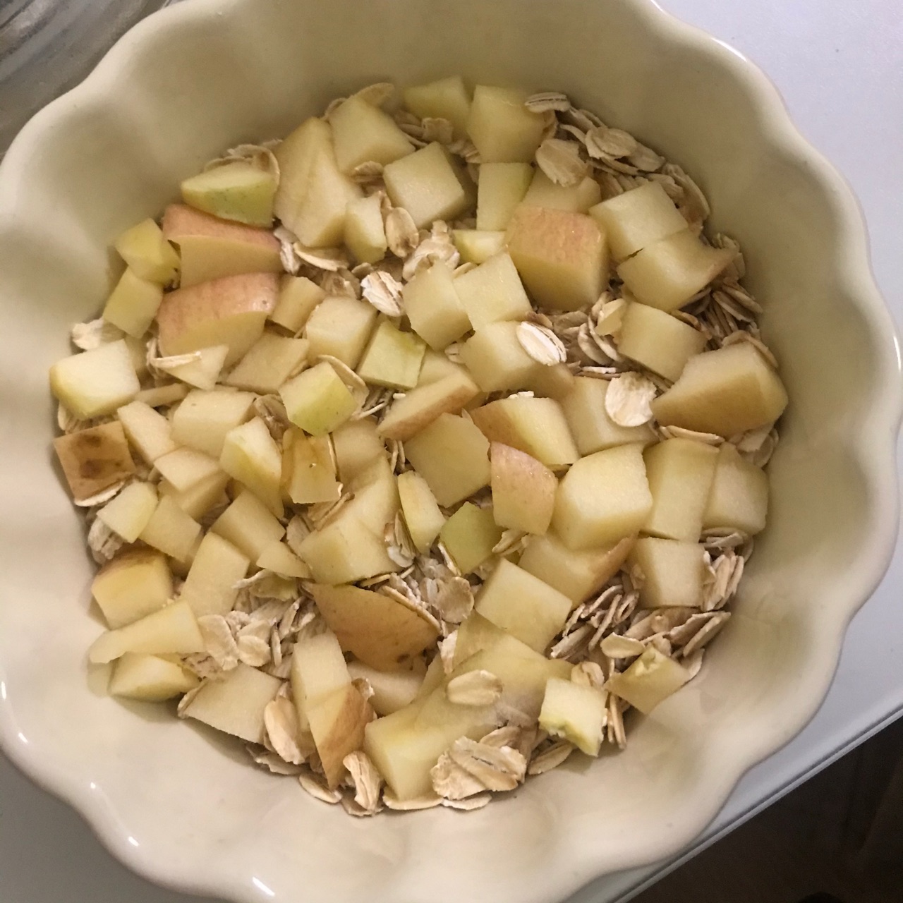 肉桂苹果烤燕麦