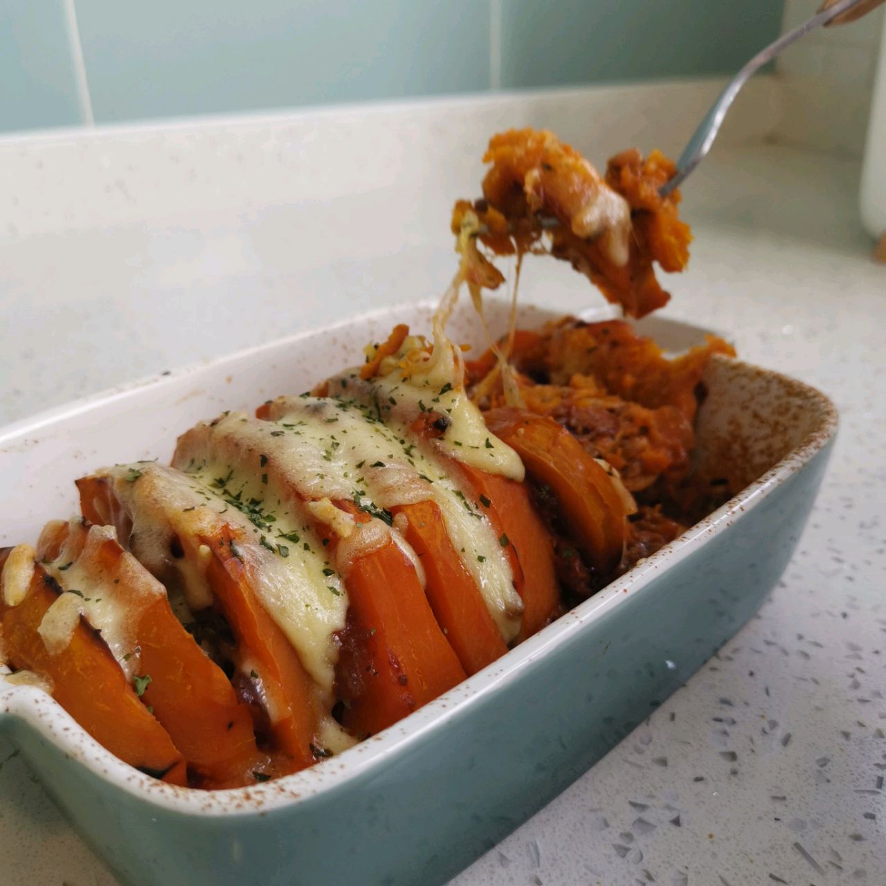 肉酱焗南瓜