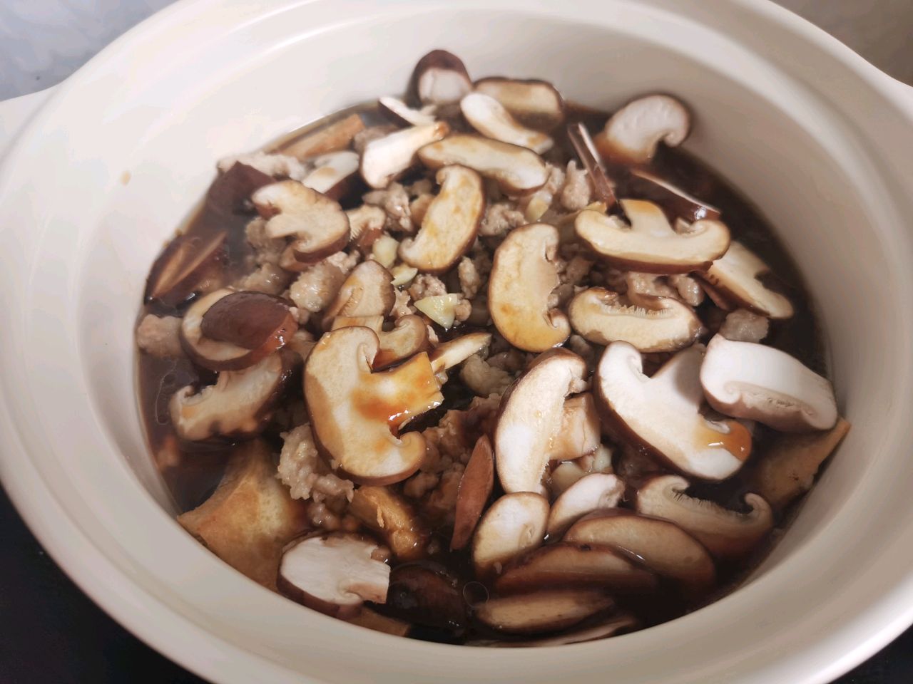 肉沫豆腐煲