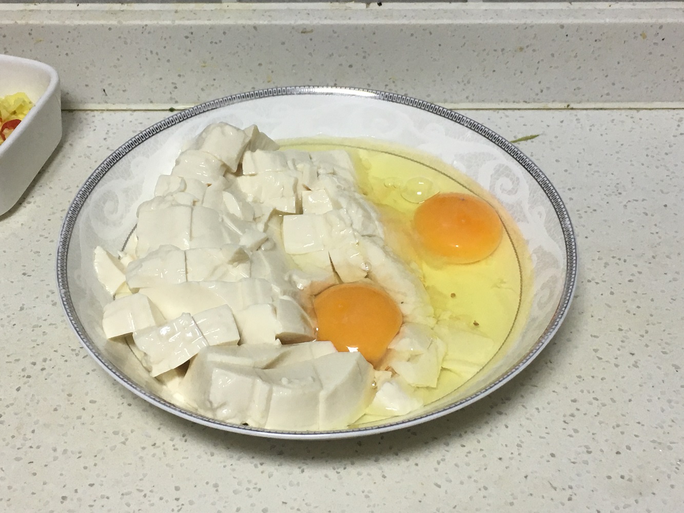 肉末豆腐蒸蛋