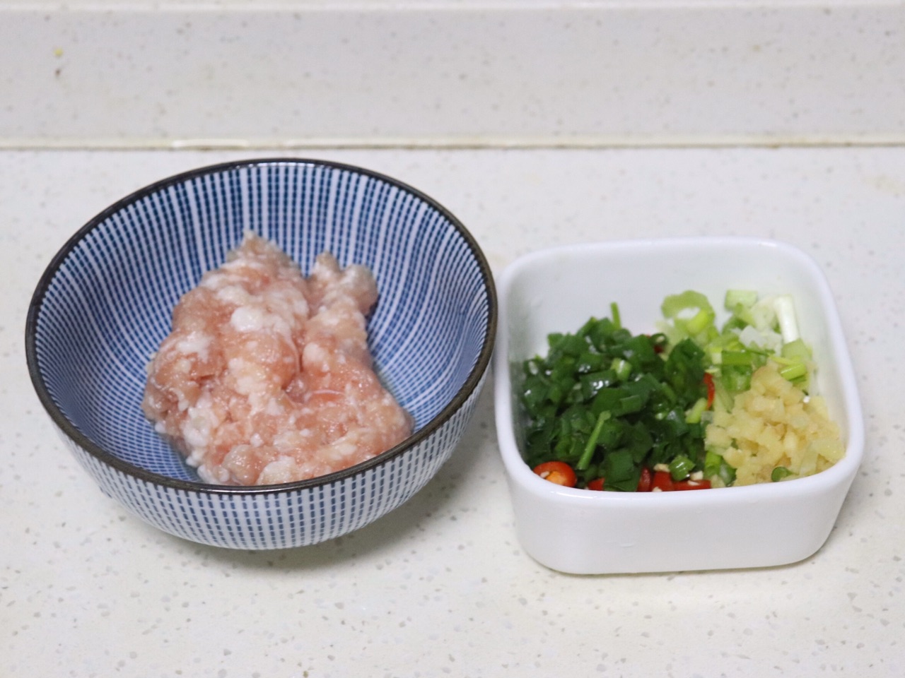 肉末豆腐蒸蛋羹