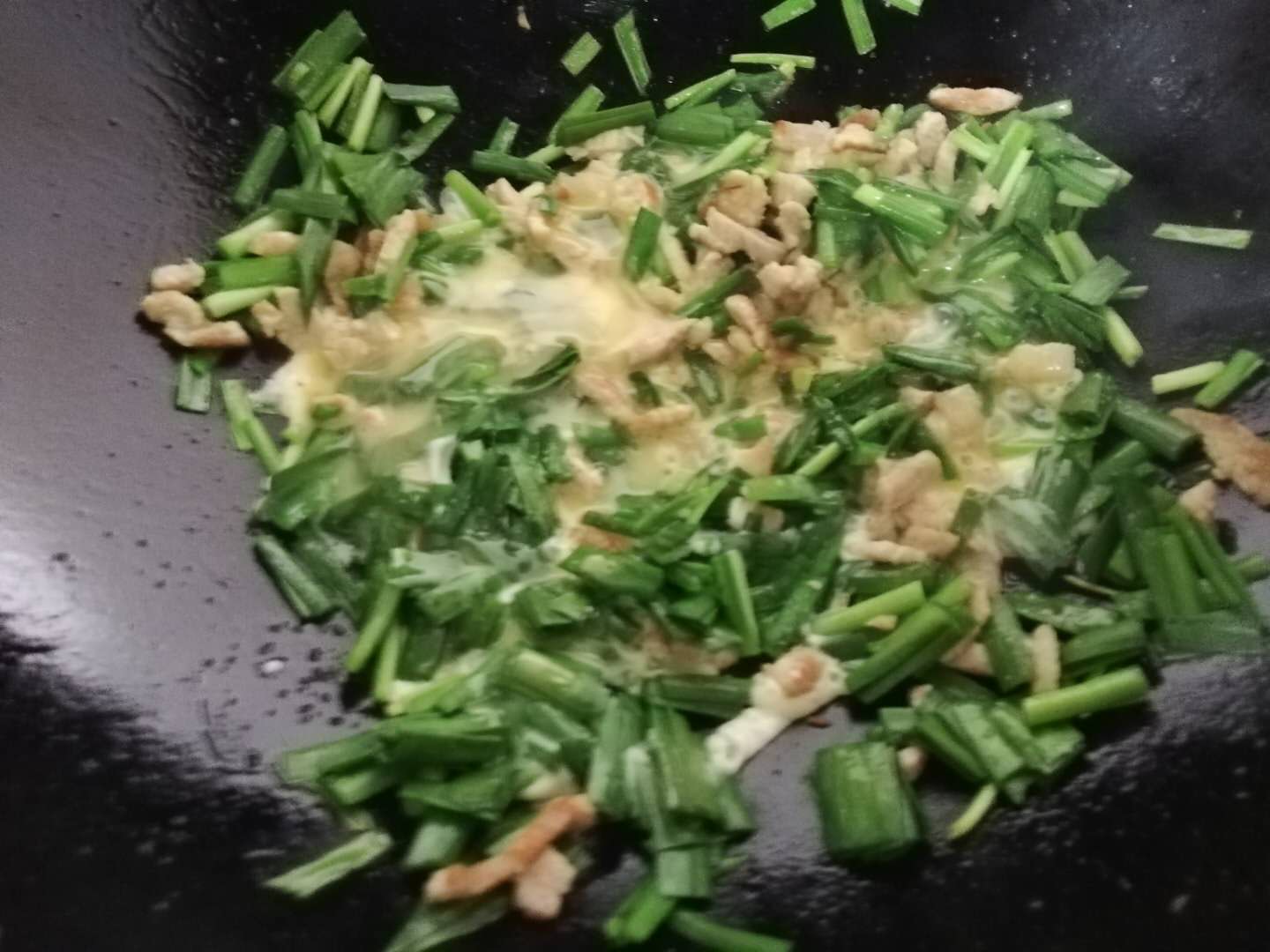 肉末韭菜鸡蛋汤