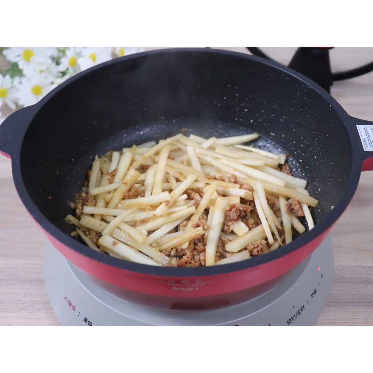 肉末萝卜炖粉条