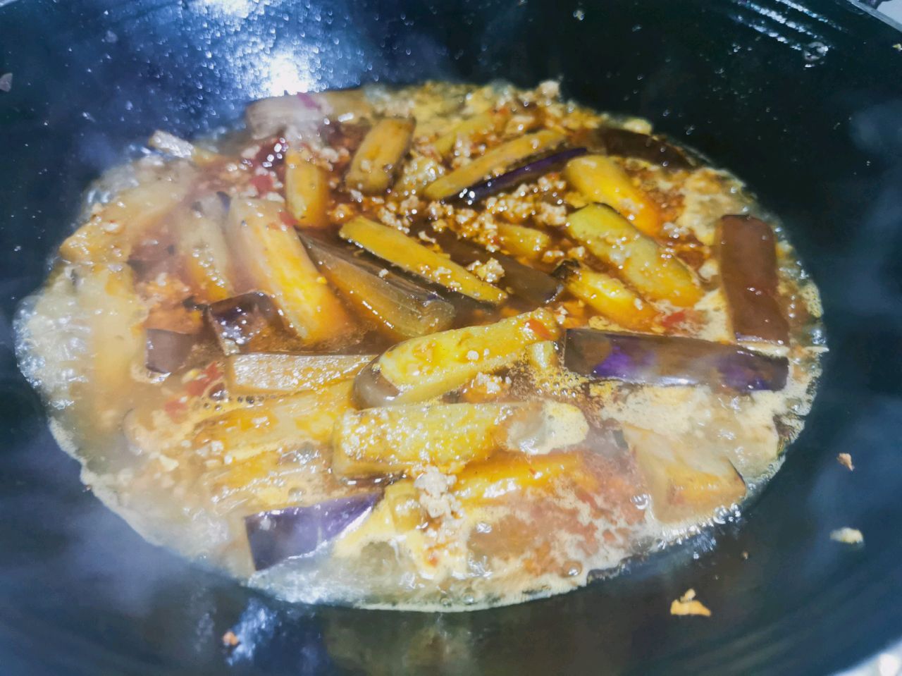 肉沫闷茄子