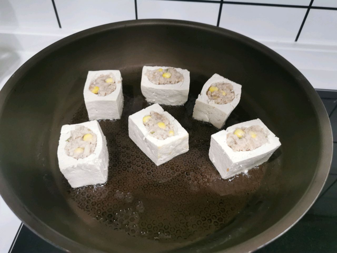 肉末酿豆腐