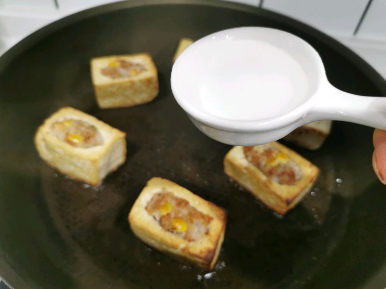 肉末酿豆腐