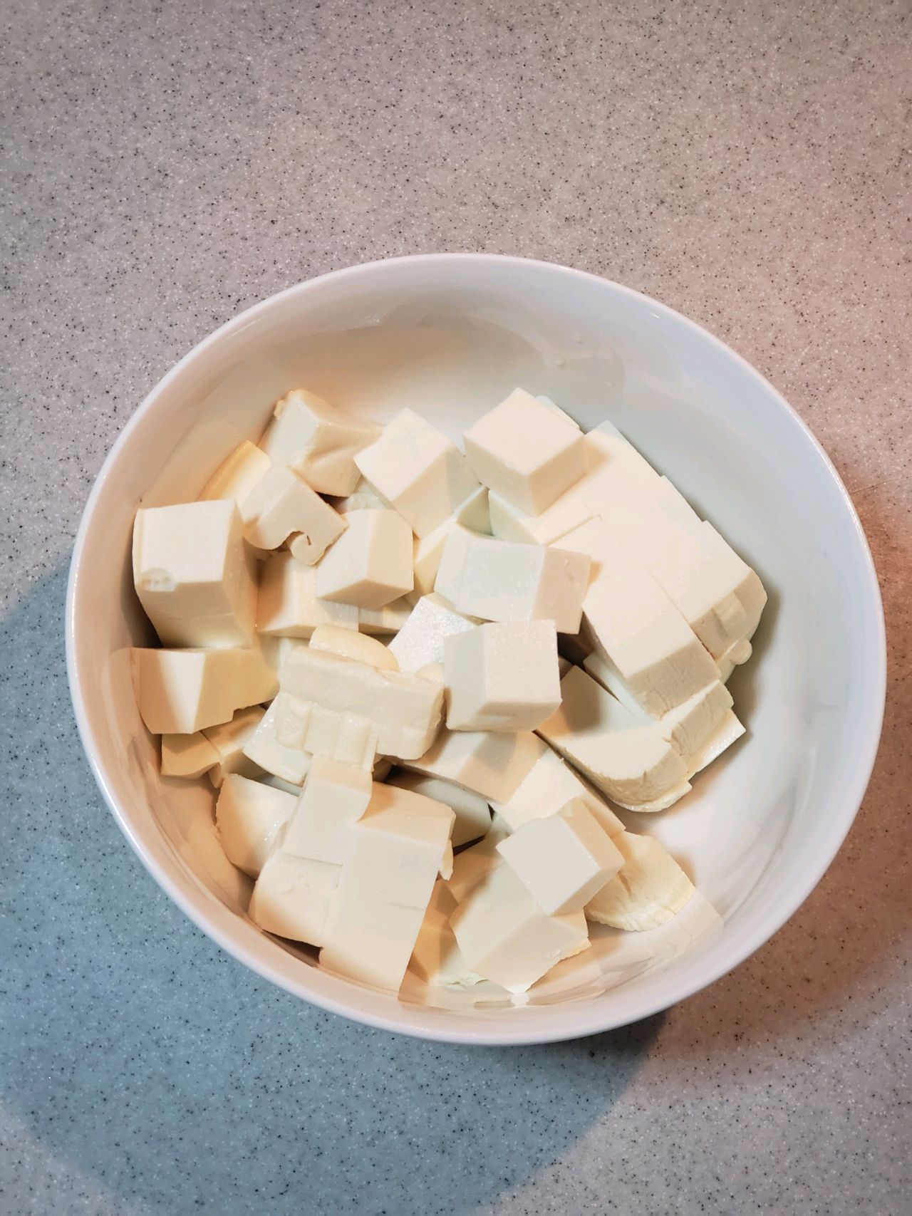 肉沫小白菜炖豆腐