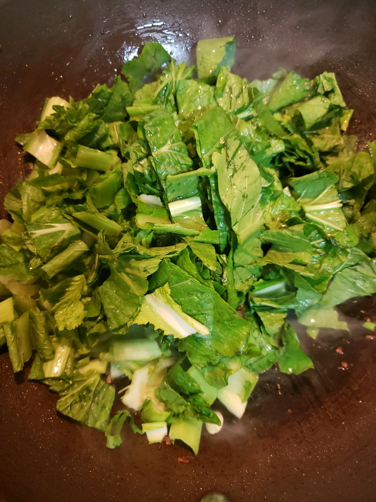 肉沫小白菜炖豆腐