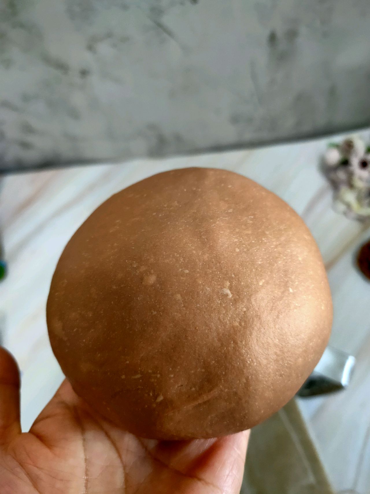 柔软拉丝的巧克力面包卷