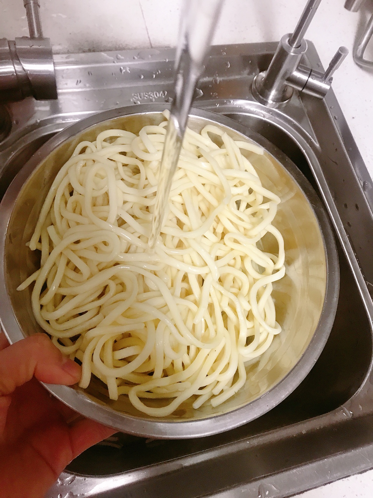 肉丝鸡蛋炒面