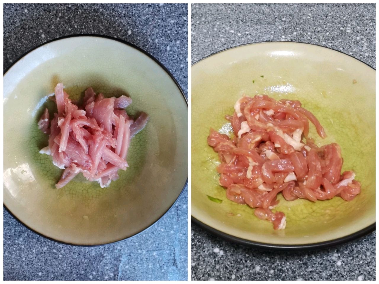 肉丝金针菇炒水芹