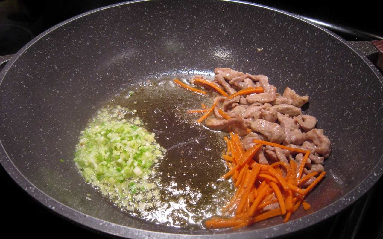 肉丝蔬菜