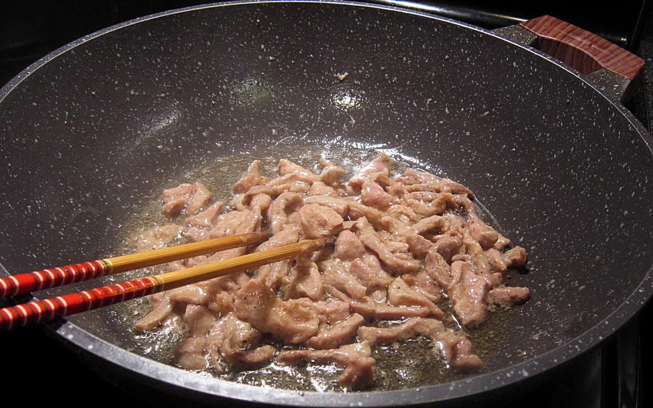 肉丝蔬菜