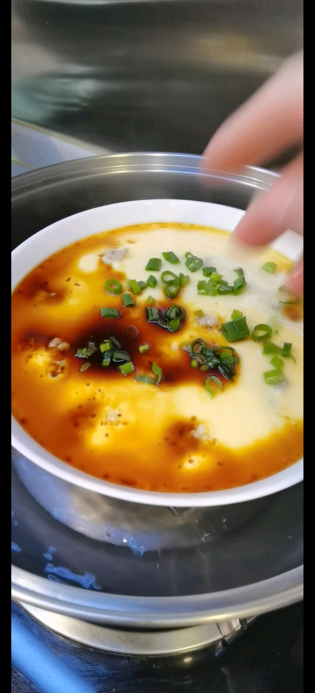 肉丸蒸水蛋