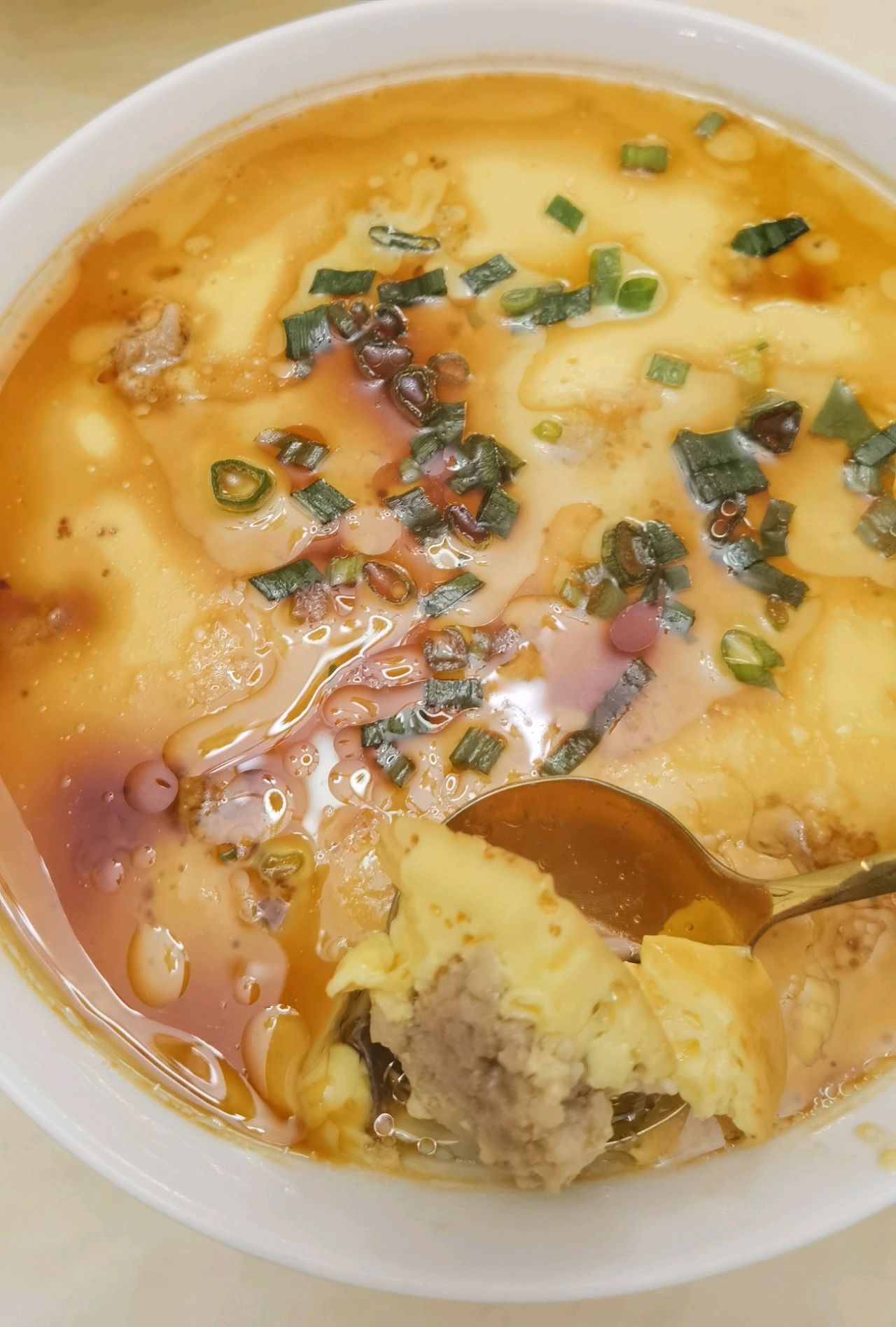 肉丸蒸水蛋
