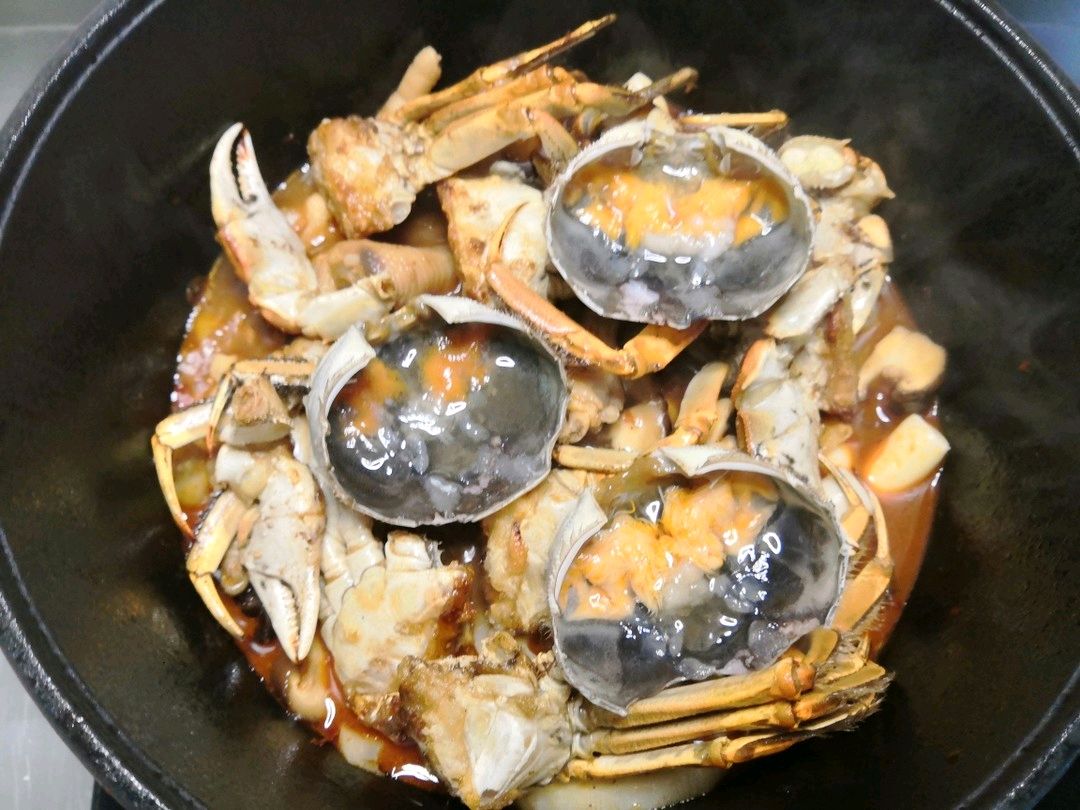 肉蟹煲 |在家也能做的饭店美食，超下饭