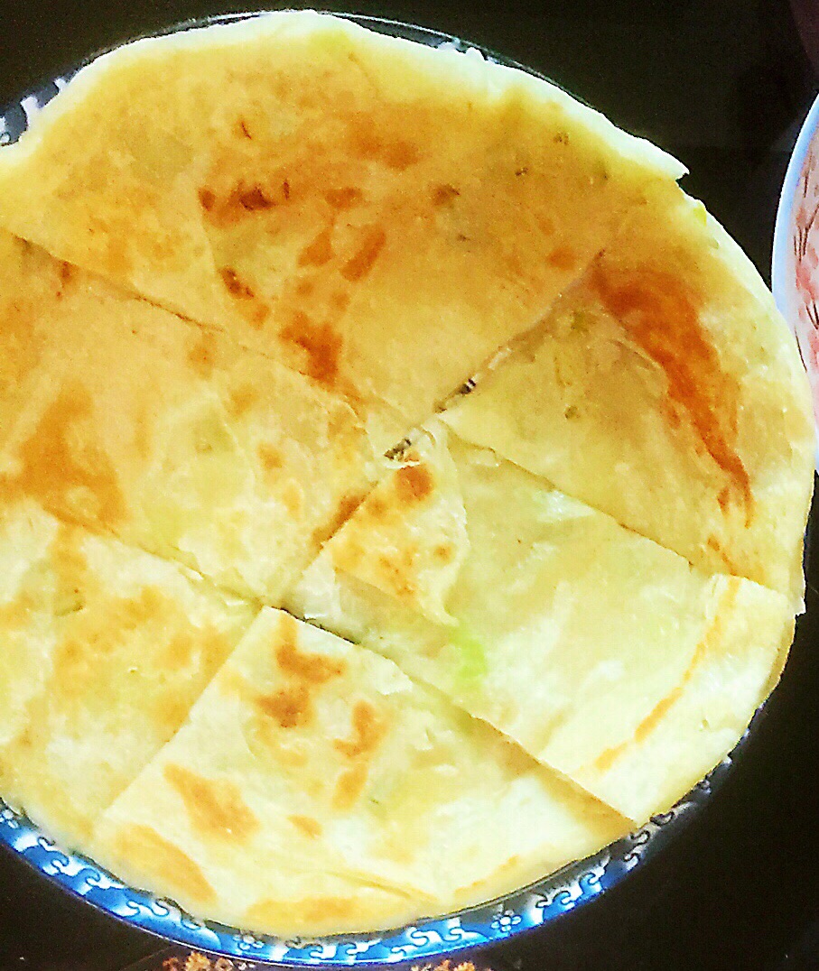 软糯的葱花饼、红糖芝麻饼