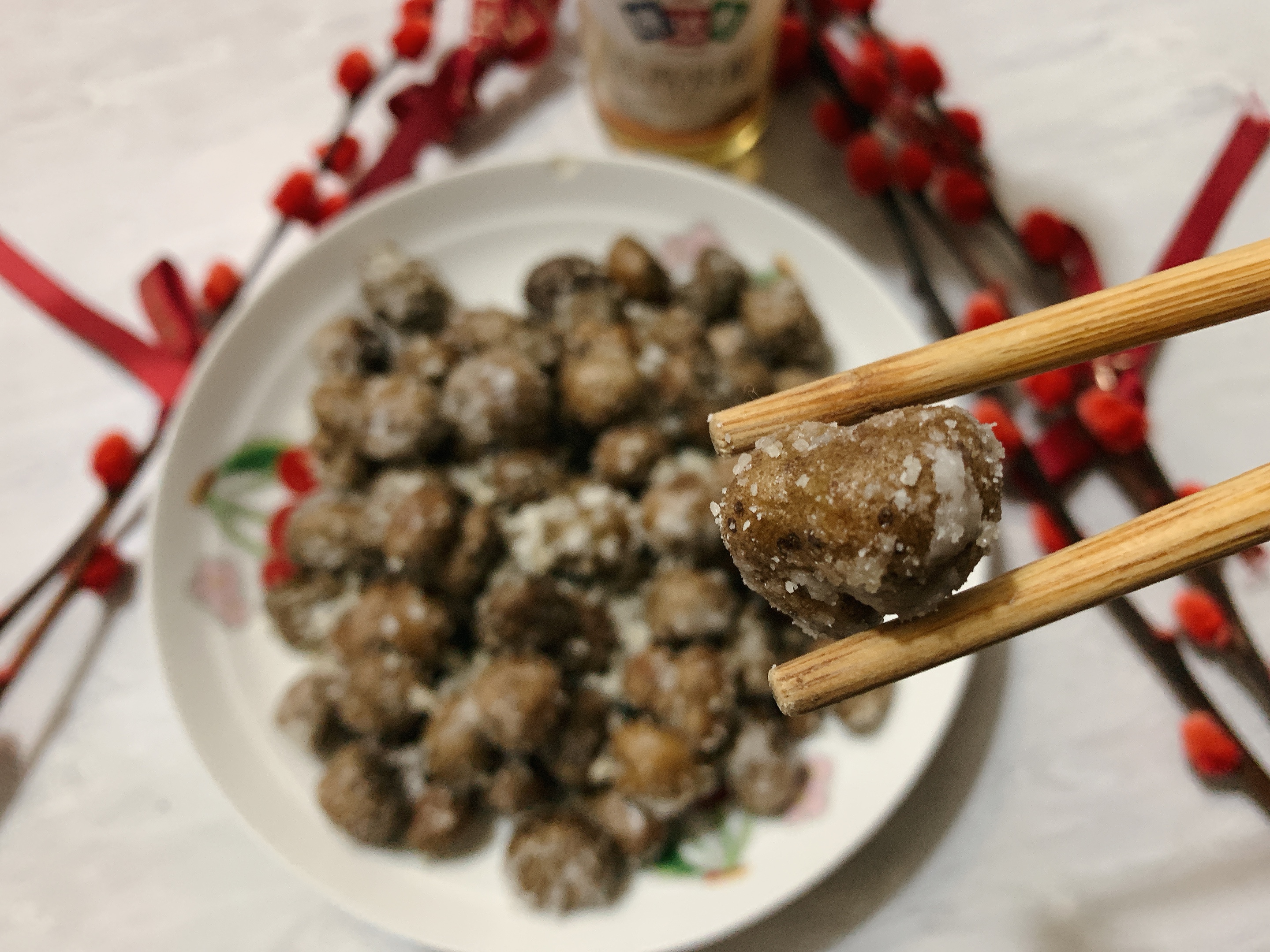 瑞雪兆丰年,“雪中的”糖霜山药豆