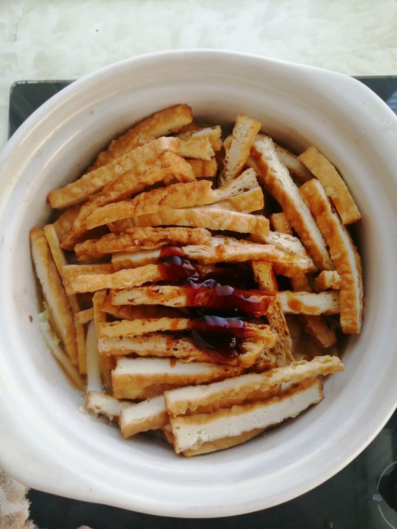 砂锅白菜炖豆干