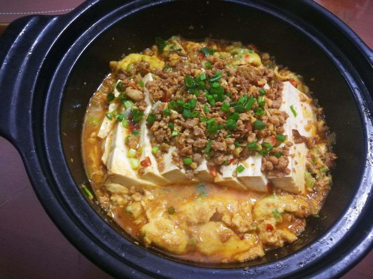 砂锅豆腐焖蛋