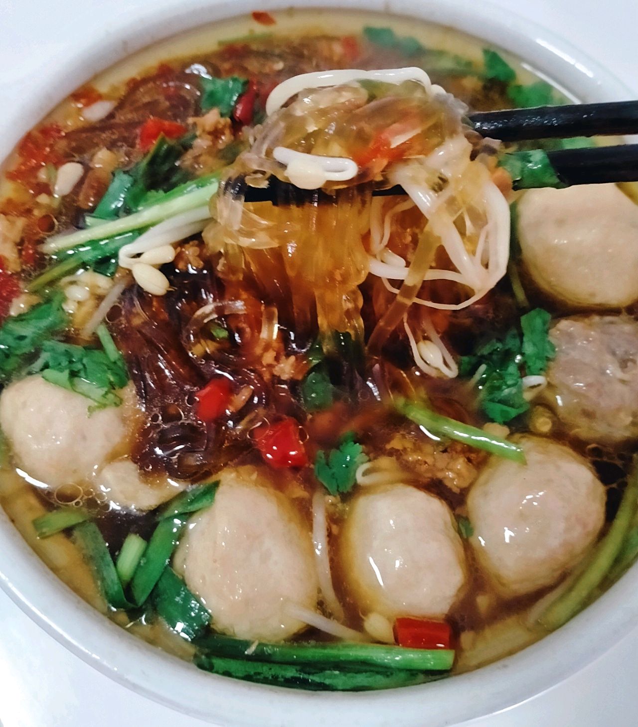 砂锅肉丸土豆粉