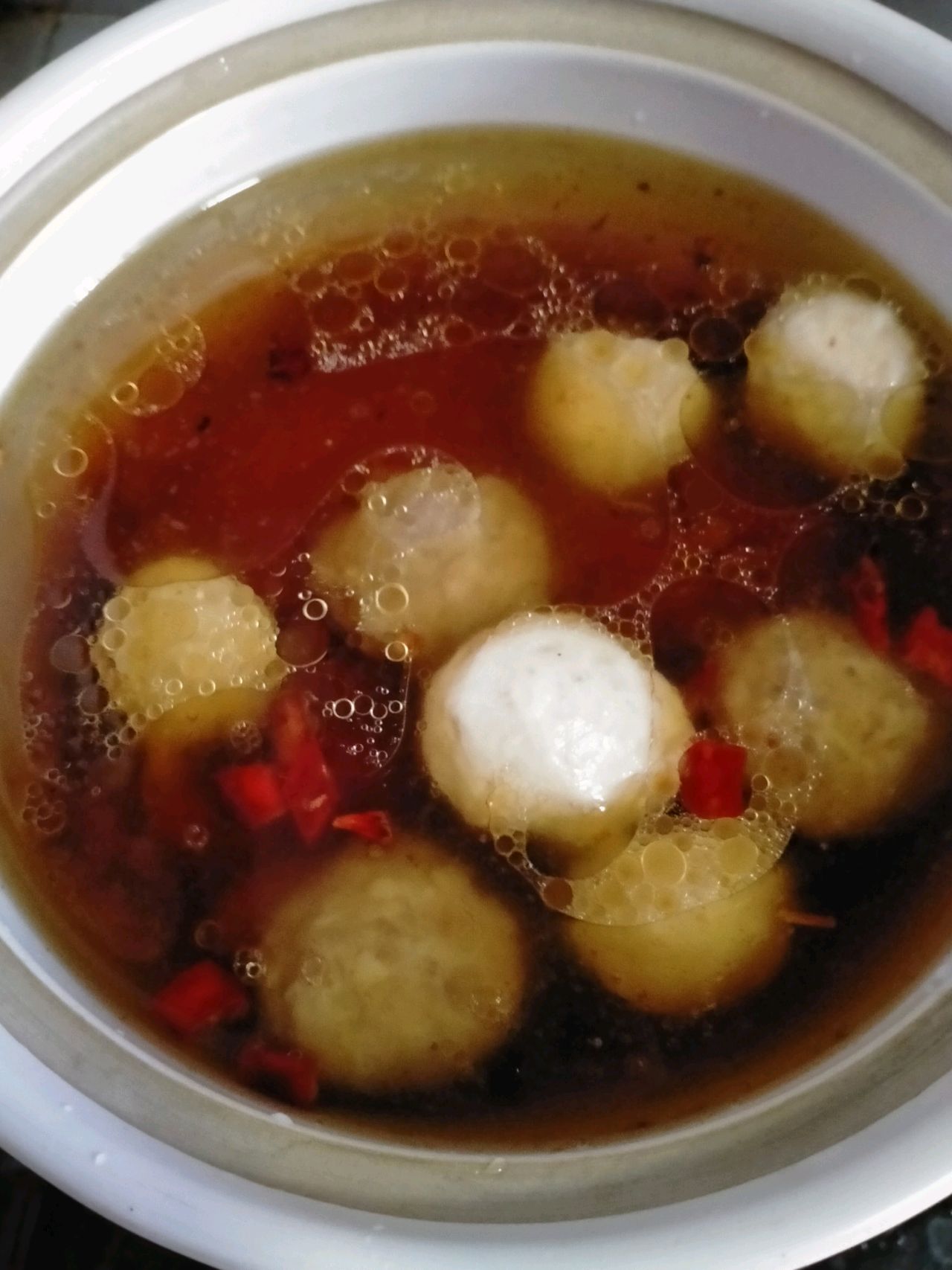砂锅肉丸土豆粉，酸辣粉