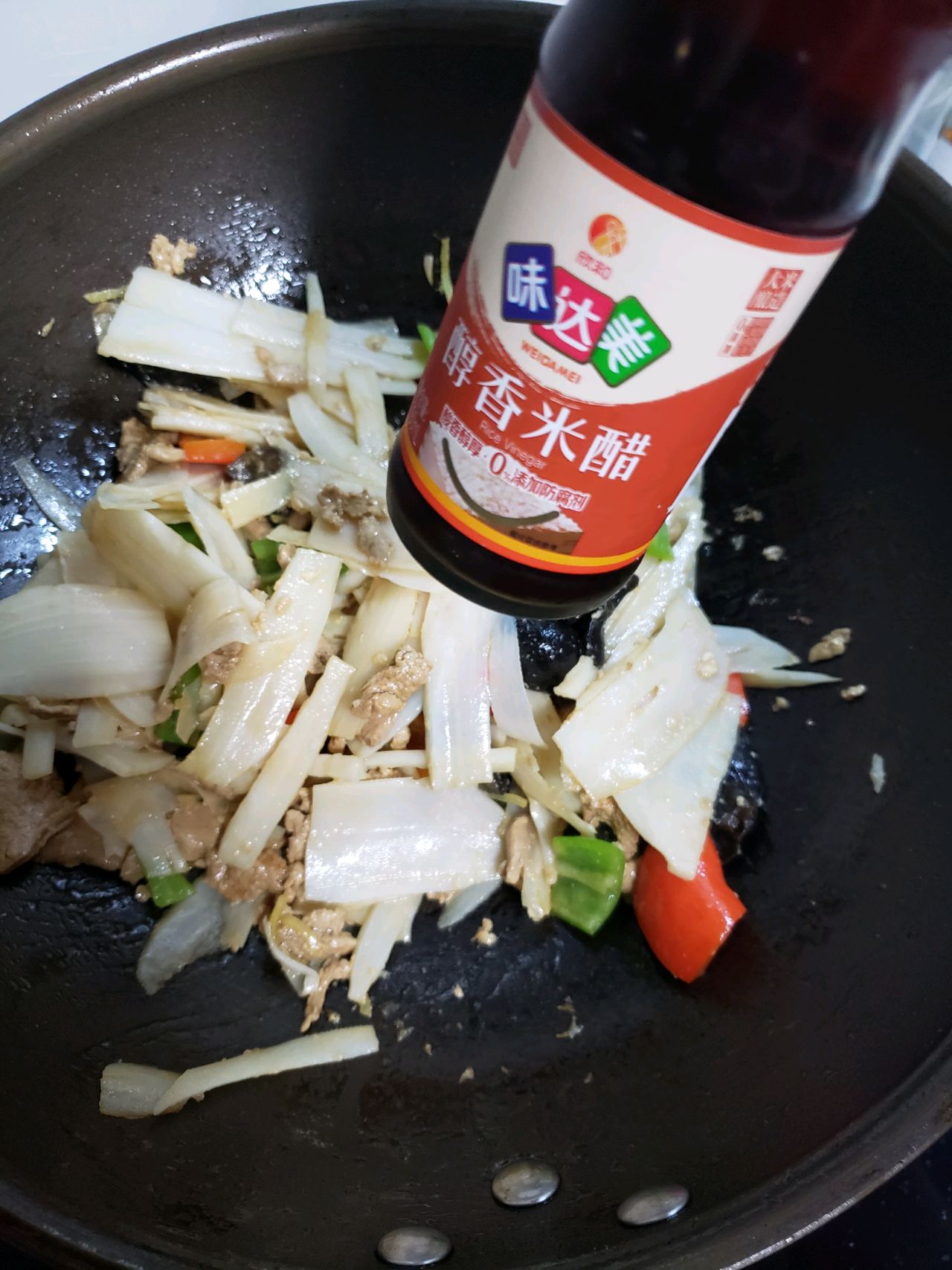 陕菜经典～莲菜炒肉