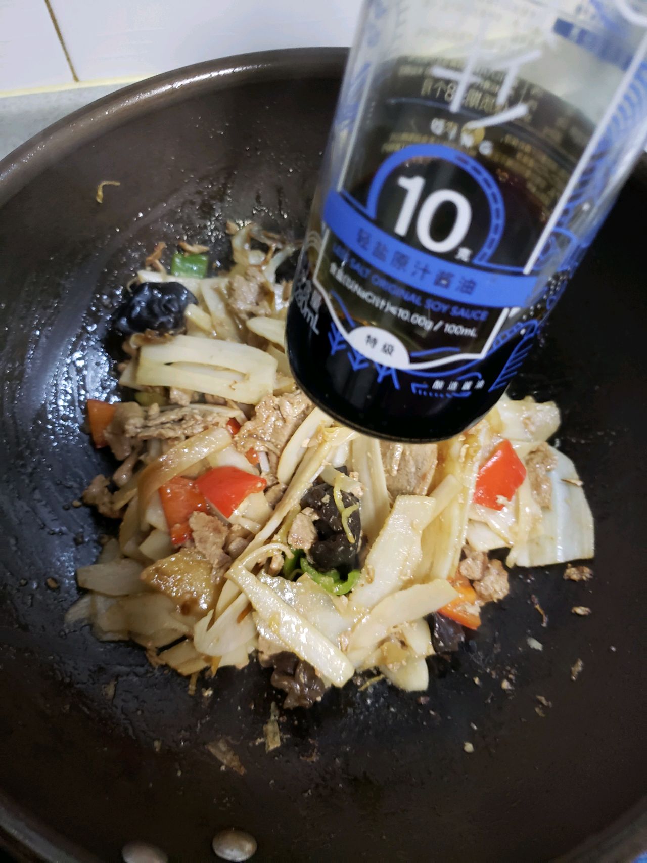 陕菜经典～莲菜炒肉