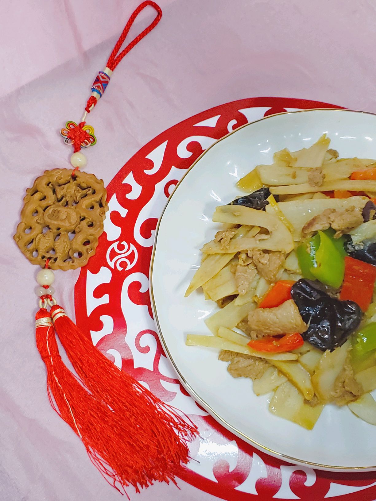 陕菜经典～莲菜炒肉