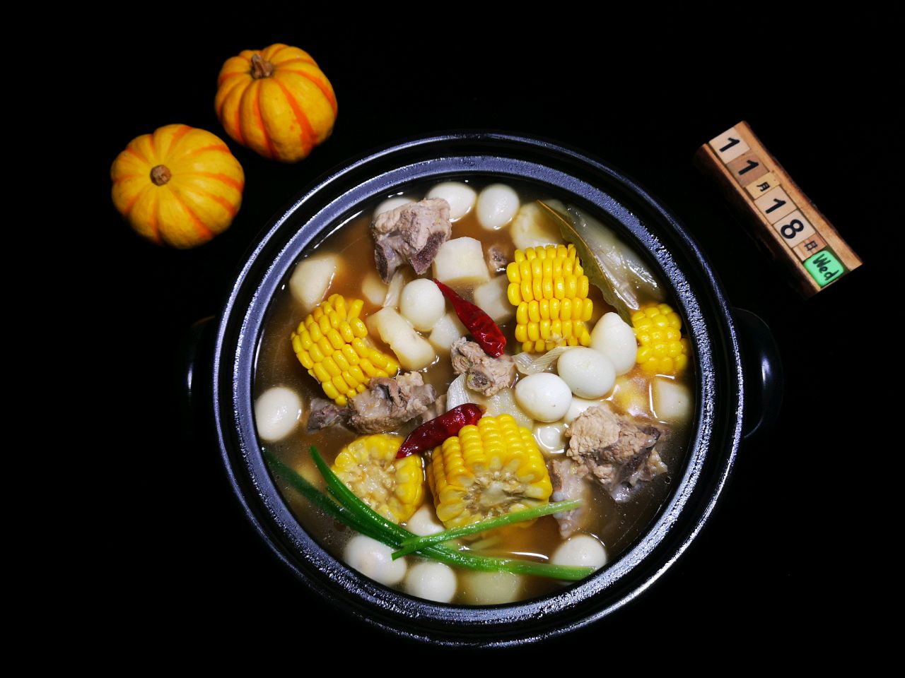 山药荸荠玉米排骨汤