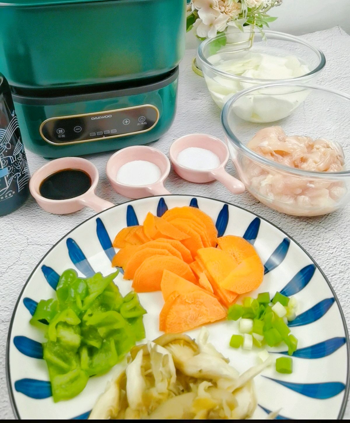 山药炒鸡片