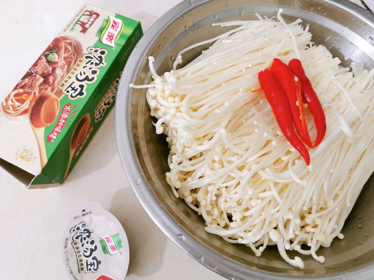 上汤金针菇