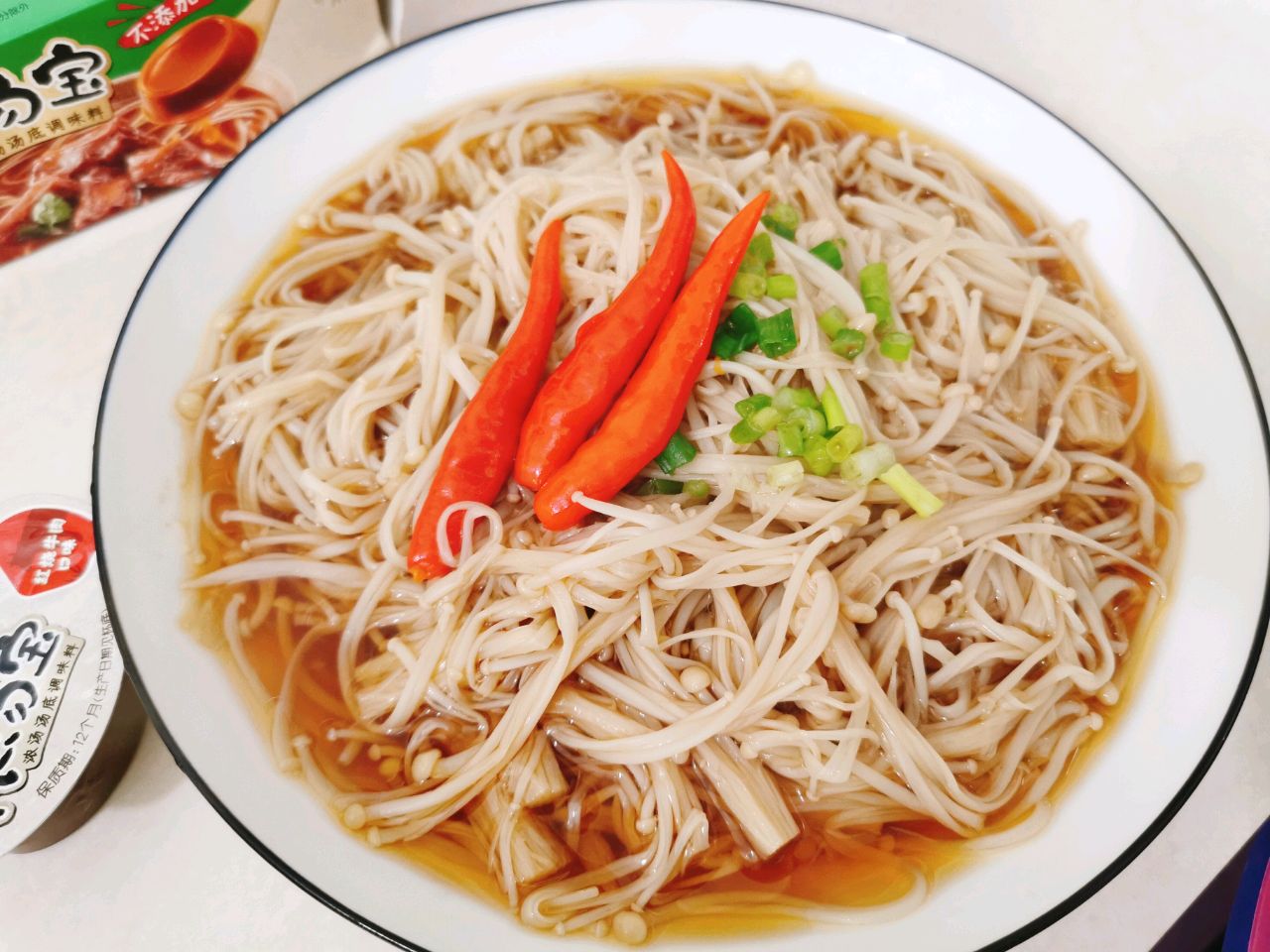 上汤金针菇