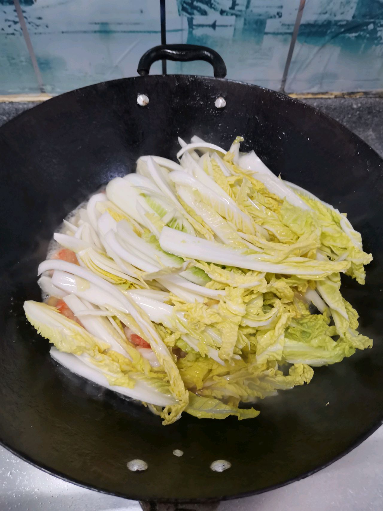 上汤虾仁娃娃菜