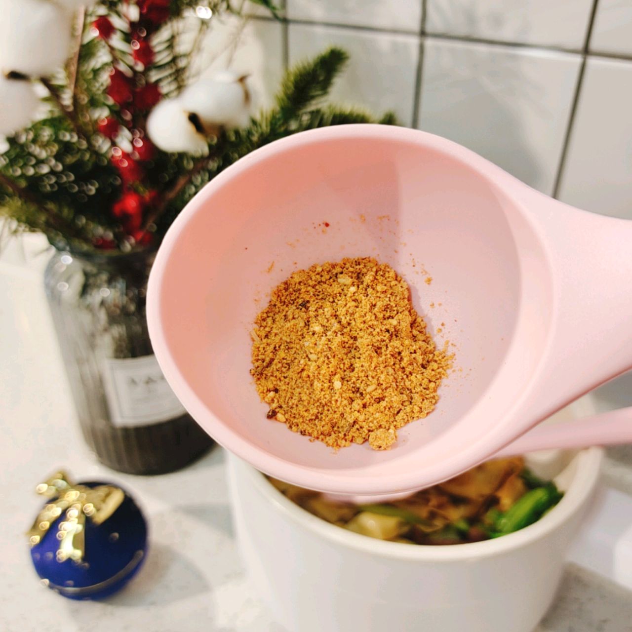 【烧烤味-小白菜炒干豆腐】