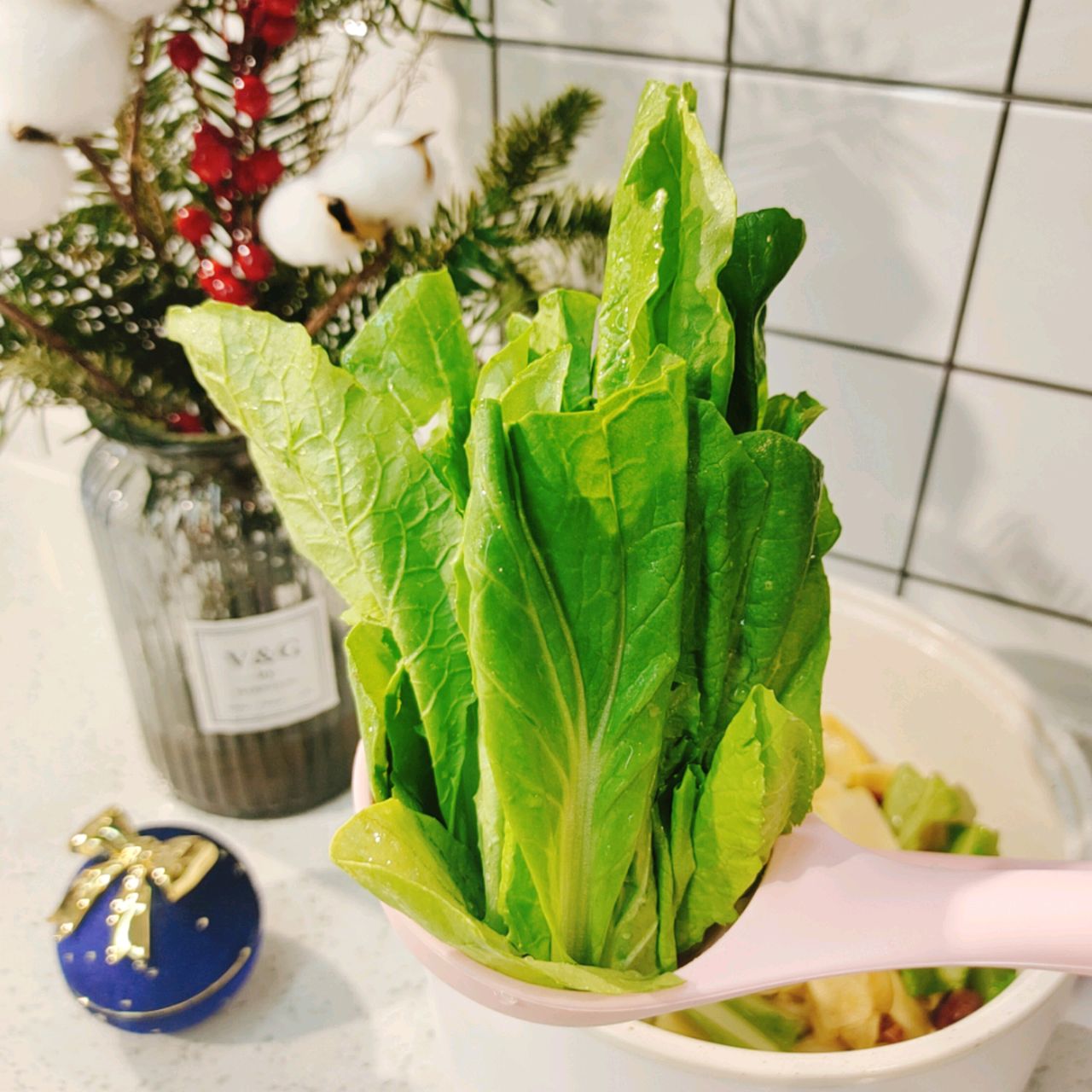 【烧烤味-小白菜炒干豆腐】