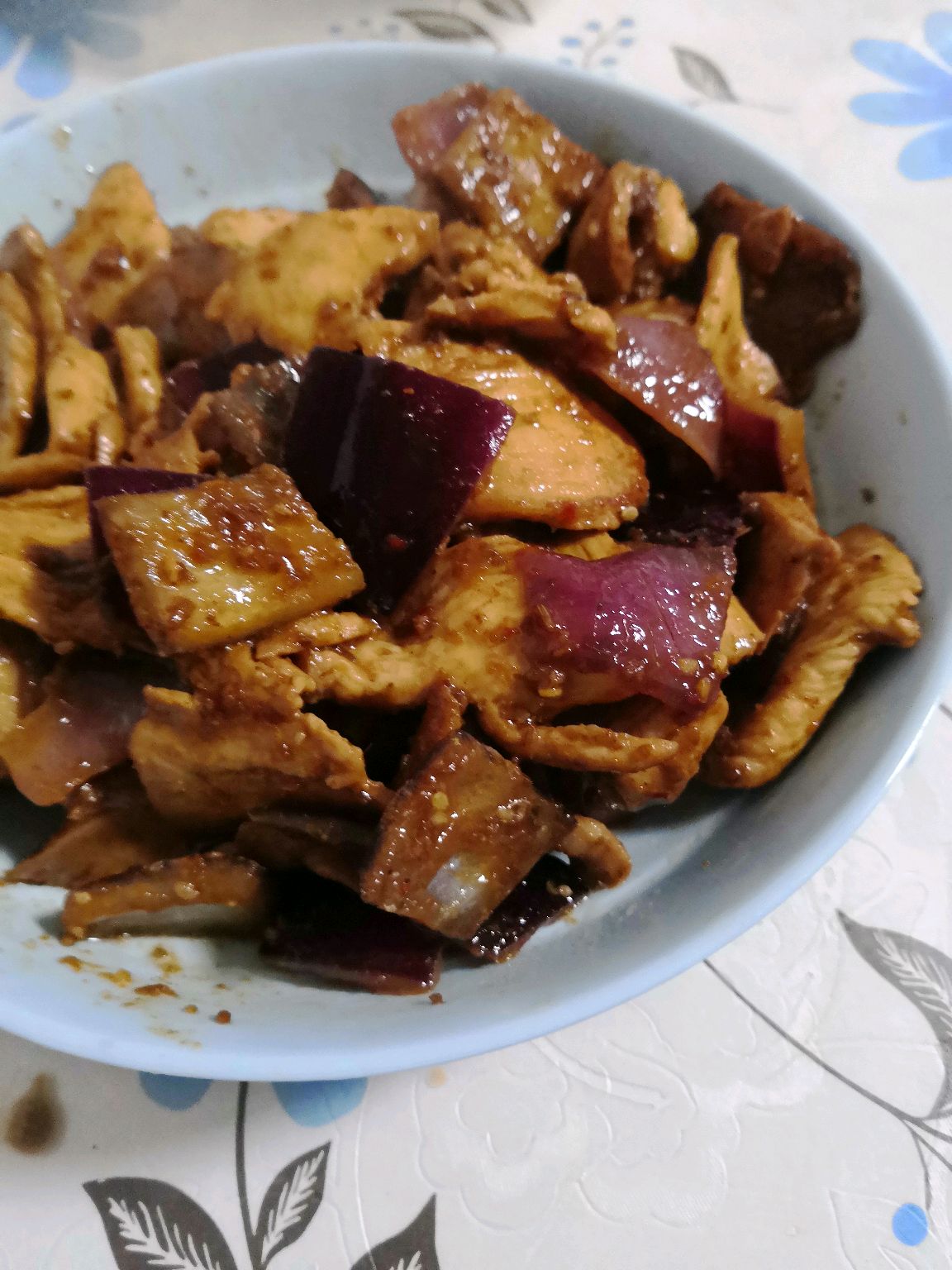 烧烤味洋葱鸡肉片