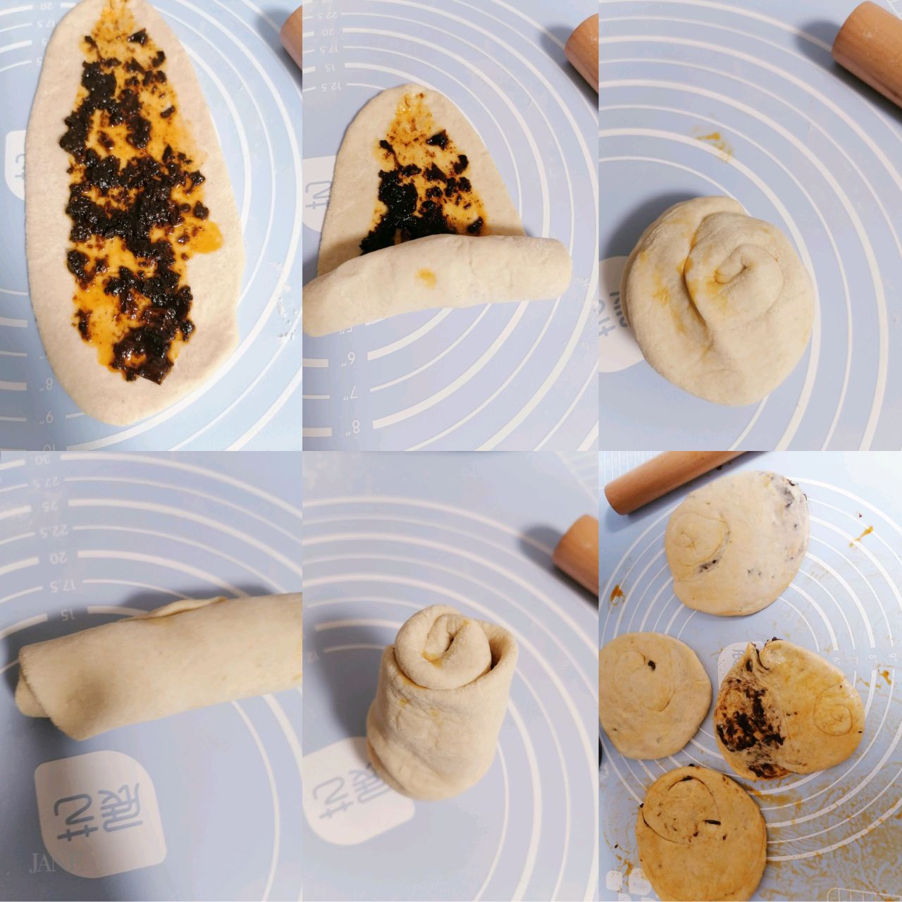 少油版的梅菜肉酱火烧（锅盔）