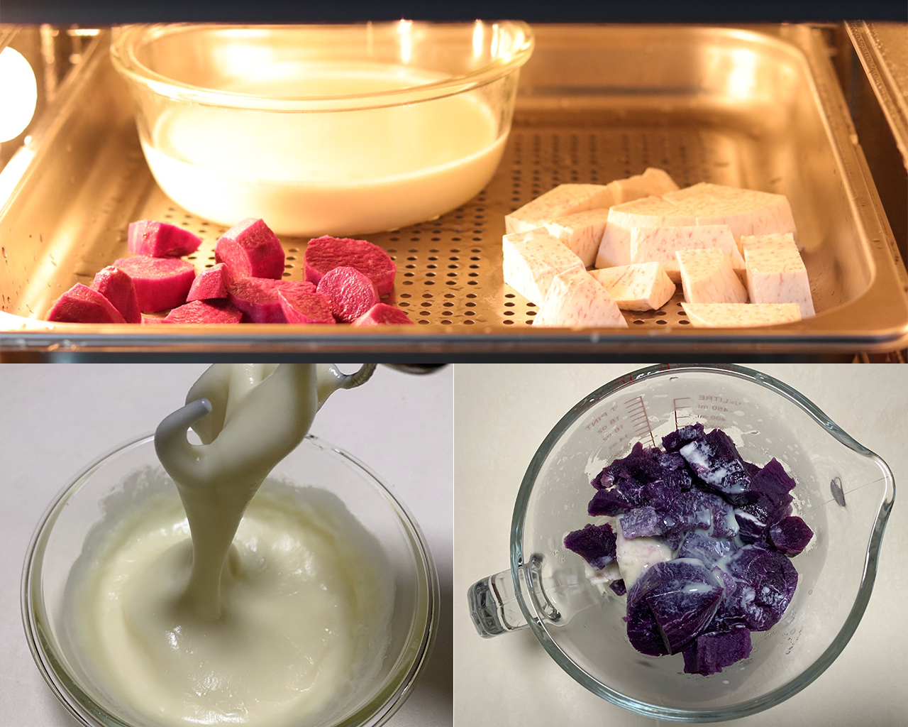 圣诞风~芋泥麻薯奶茶/草莓麻薯杯