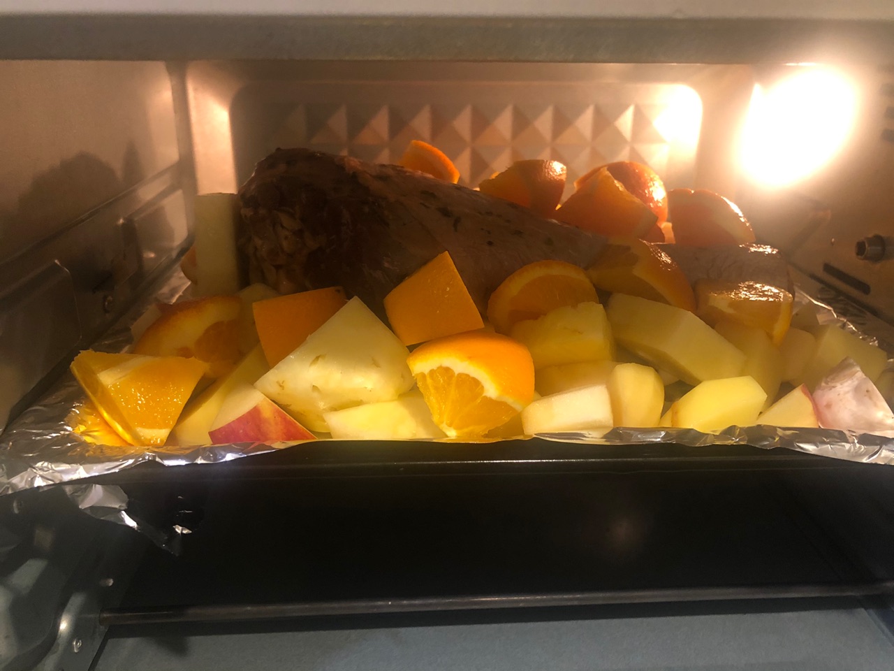 圣诞烤火鸡腿
