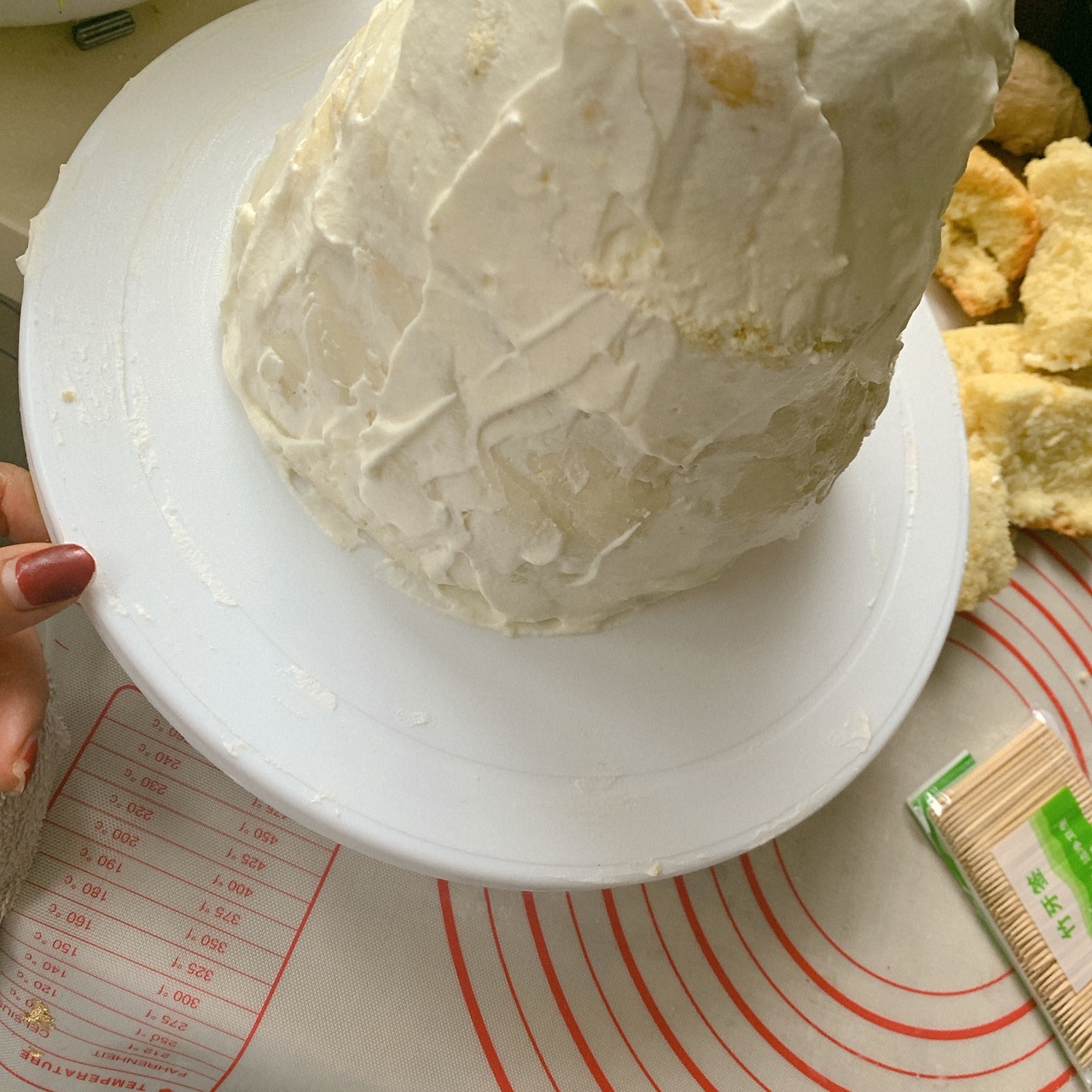 圣诞树草莓蛋糕