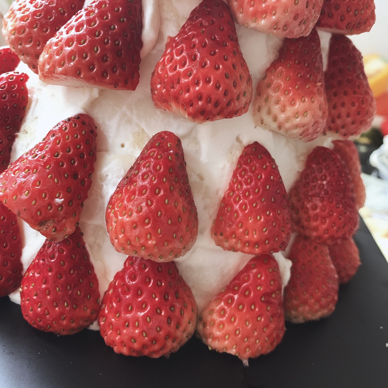 圣诞树草莓蛋糕