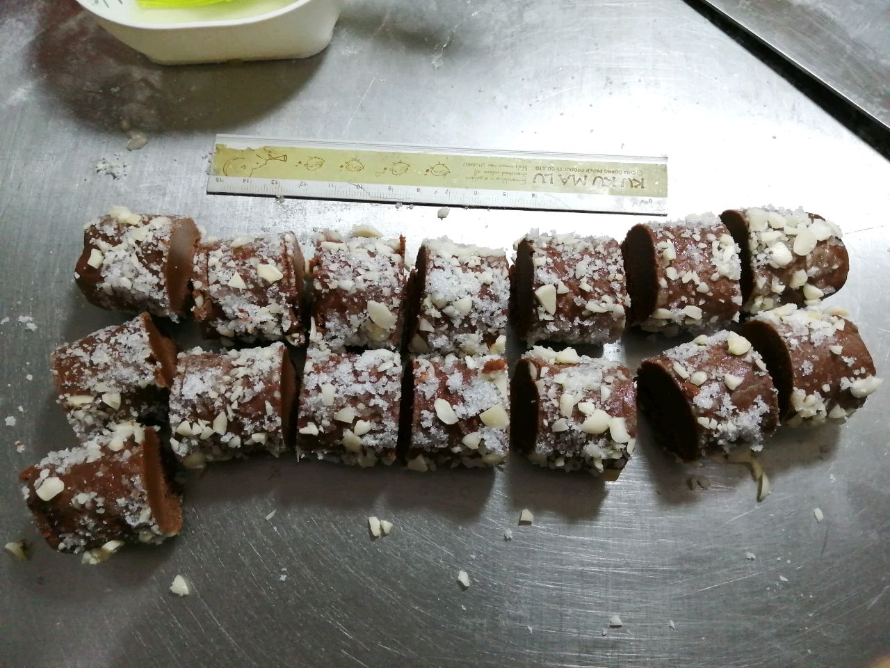 圣诞树桩饼干