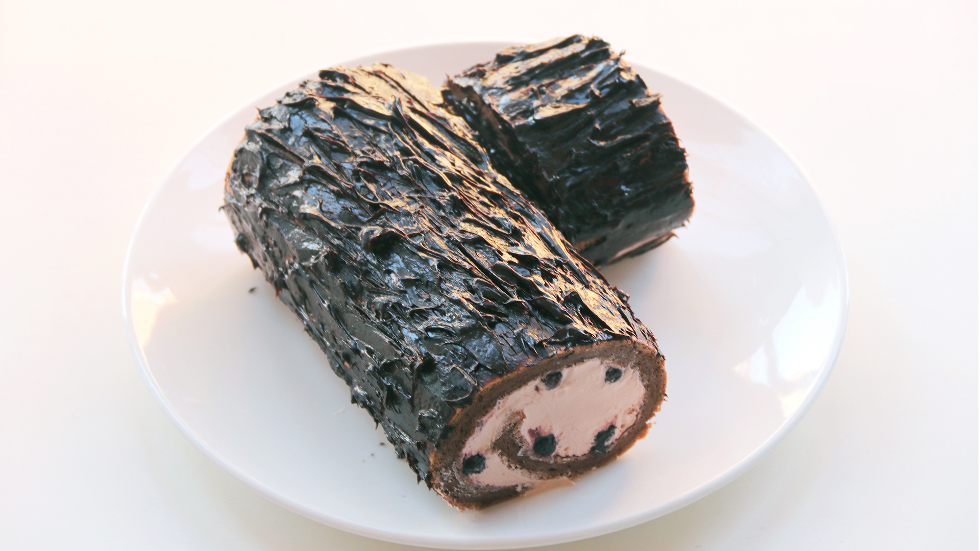 圣诞树桩蛋糕
