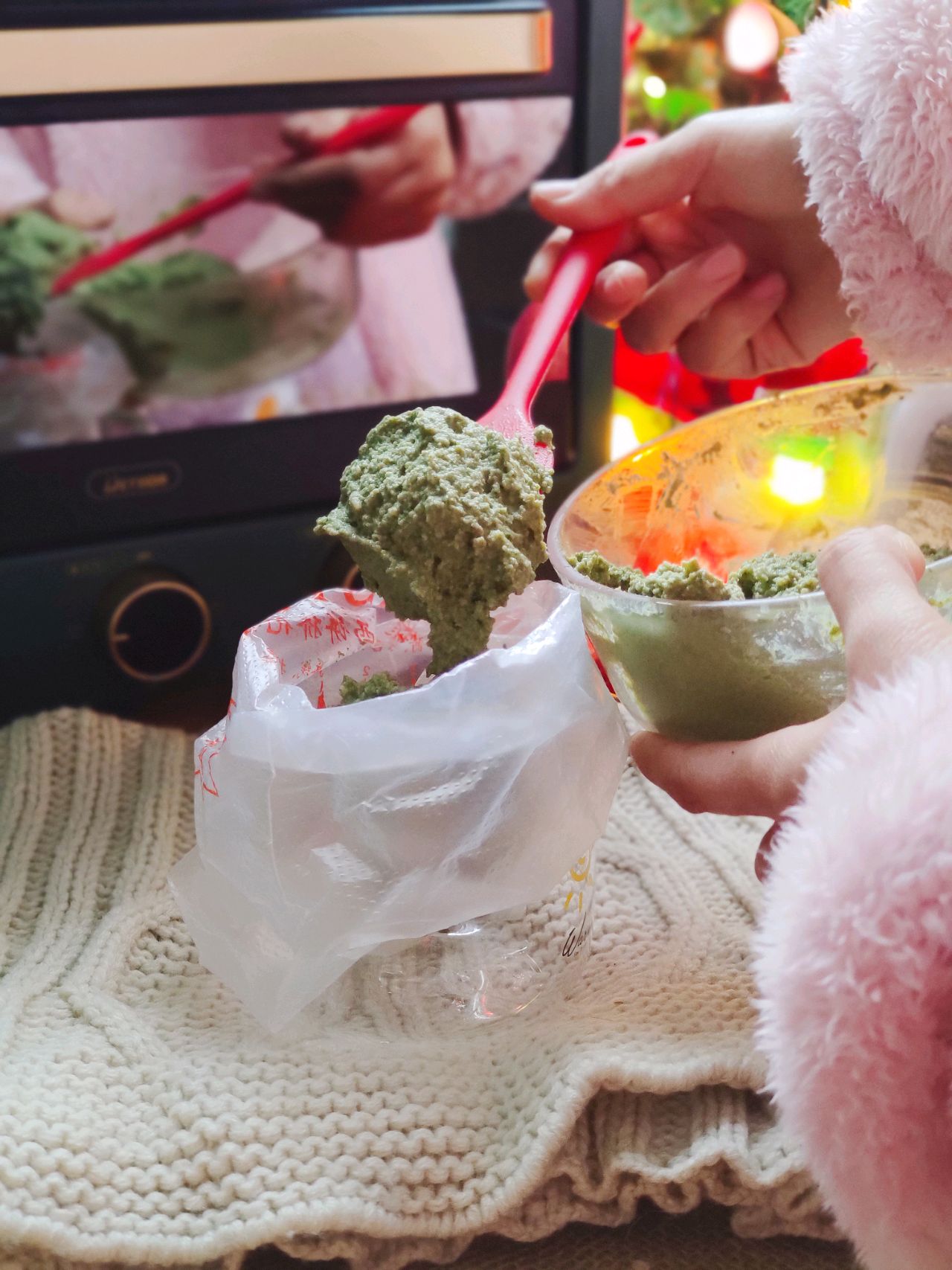圣诞限定｜绝不翻车的✅抹茶芋泥圣诞树