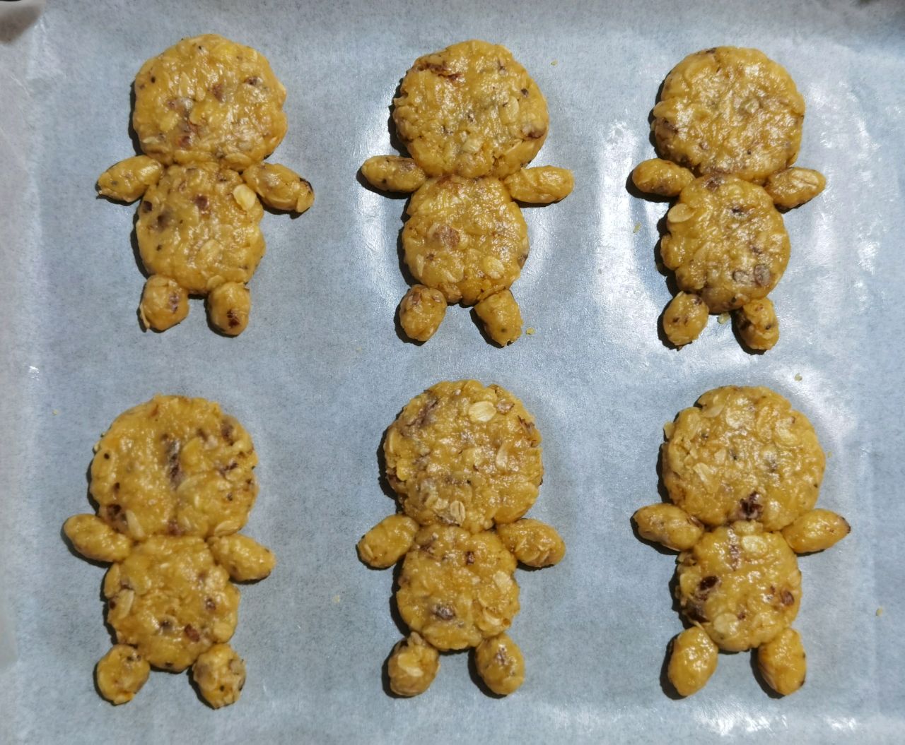 圣诞燕麦姜饼小人