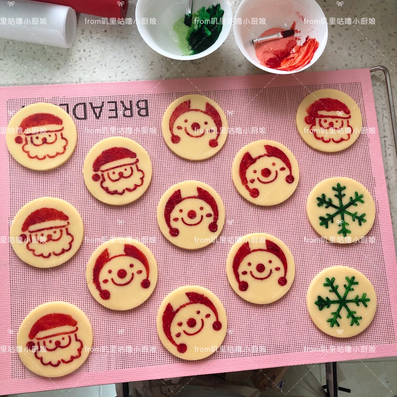 圣诞印花饼干