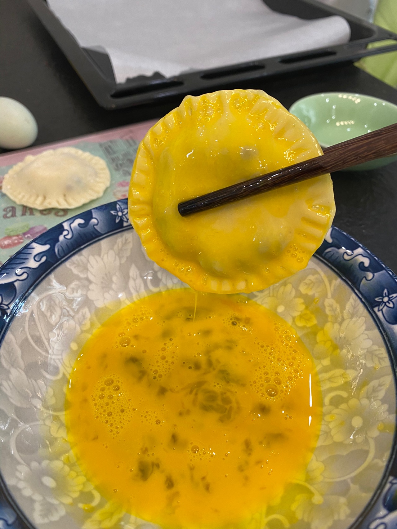 剩饺子皮香蕉派